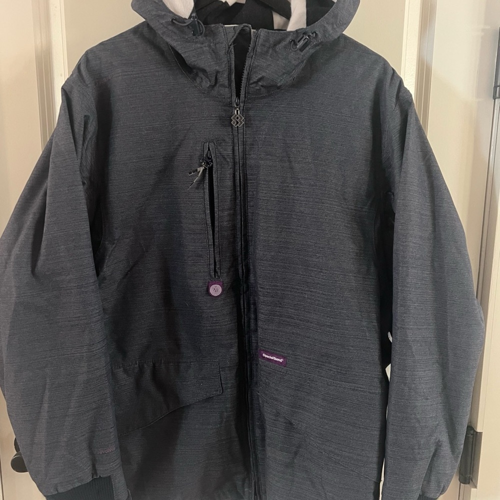 SPECIAL BLEND Revolver Era Men's Navy Ski & Snowboard Jacket Y2K large - Picture 5 of 7